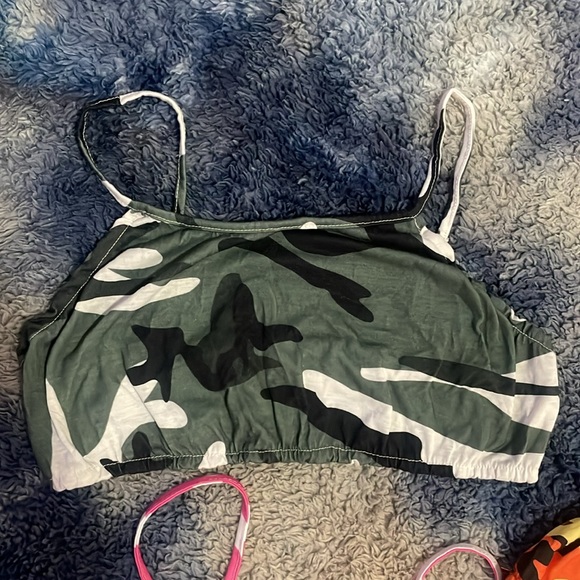 🇺🇸 3pk camo bralette sports bra M - Picture 4 of 7